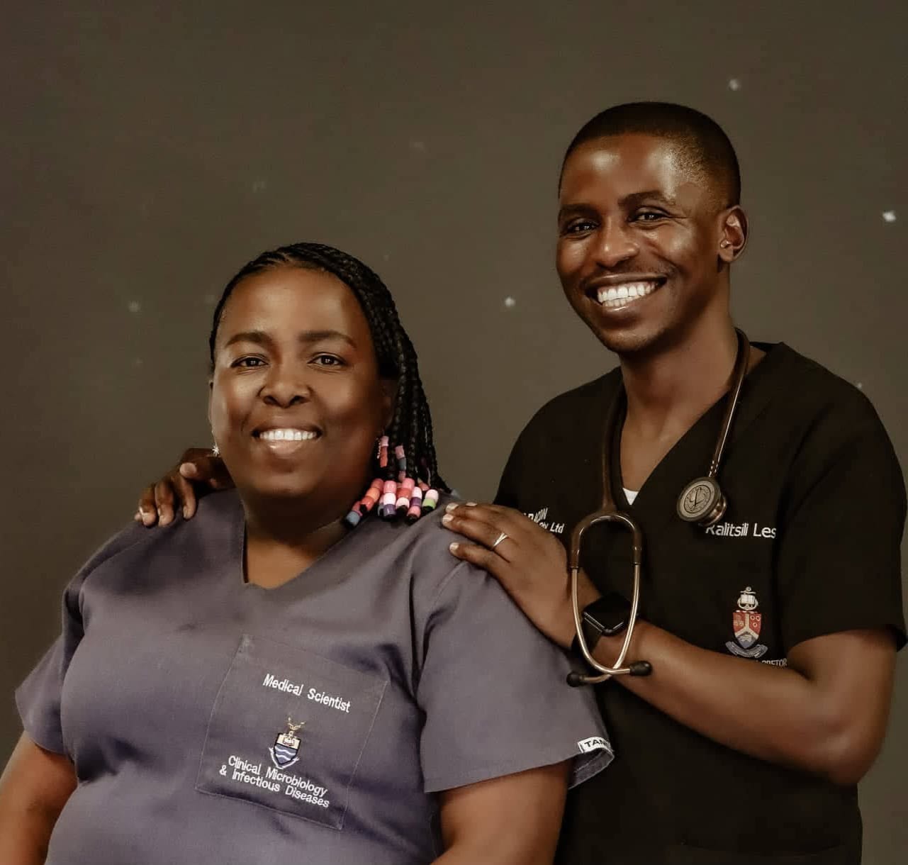 Dr. R.E Lesofe and Mrs. P Manyaka-Lesofe, founders of Lesmed Community Health Centre